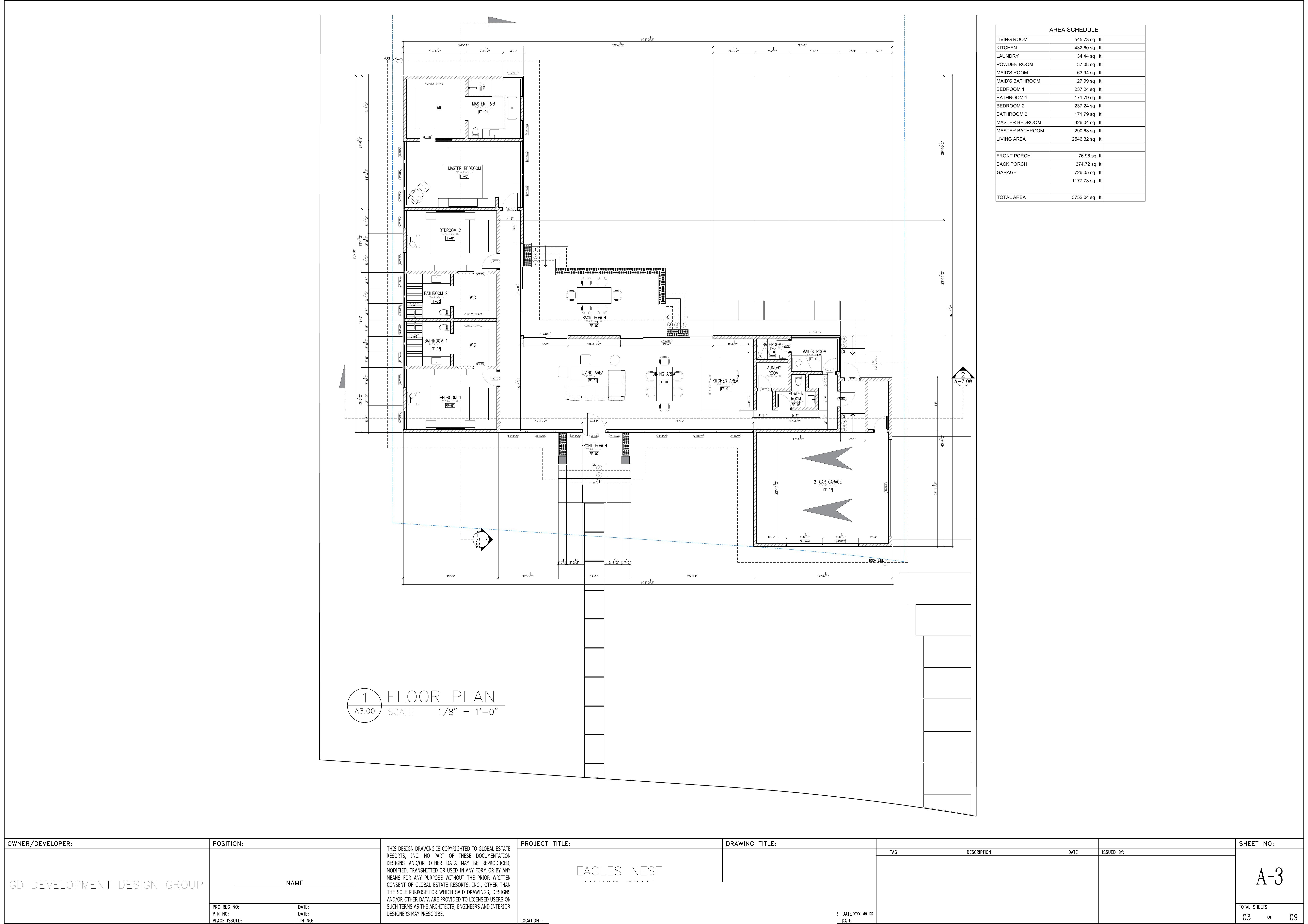 Canyon Ridge Estate — Floor Plan