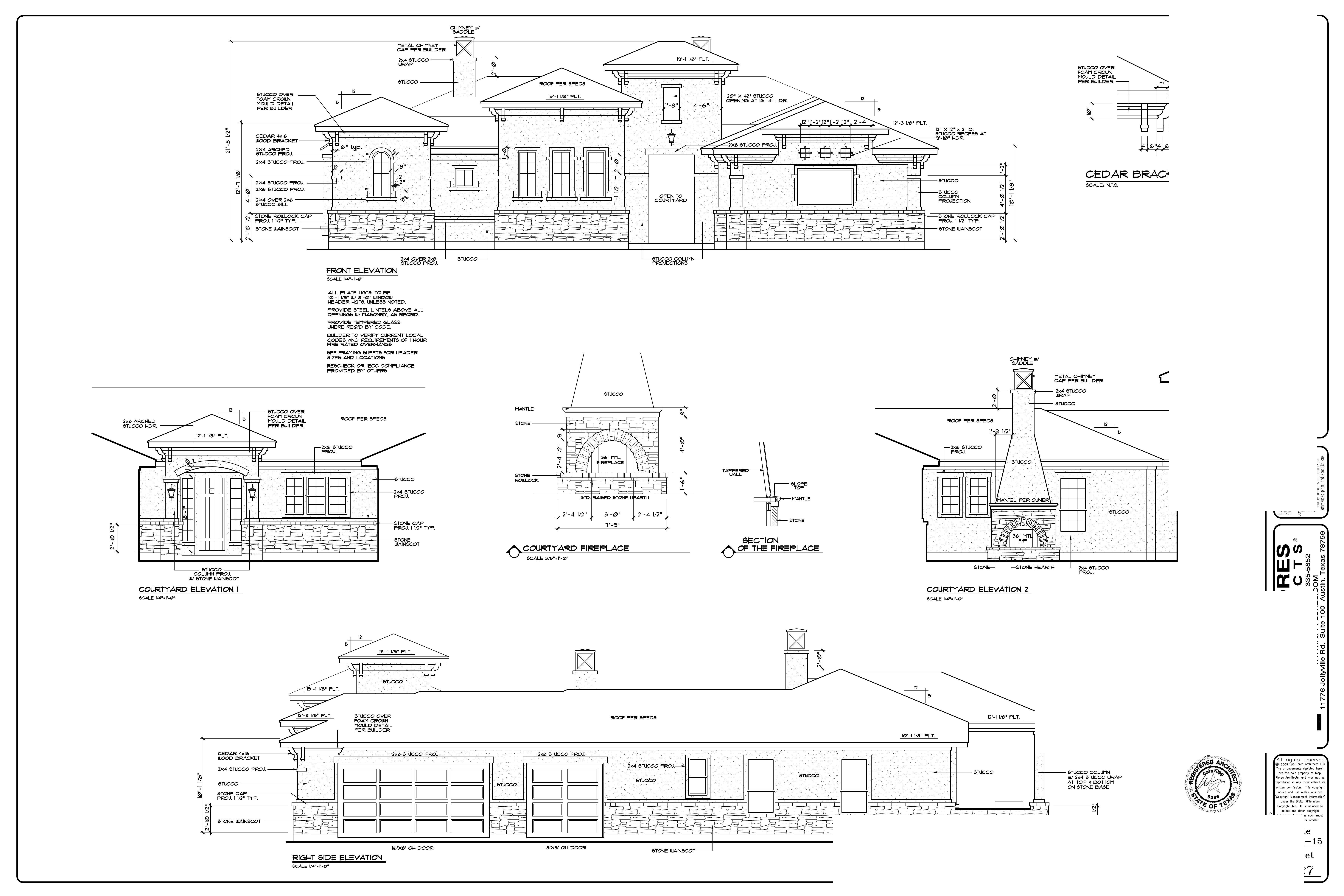 Georgetown Estate — Elevation Drawing
